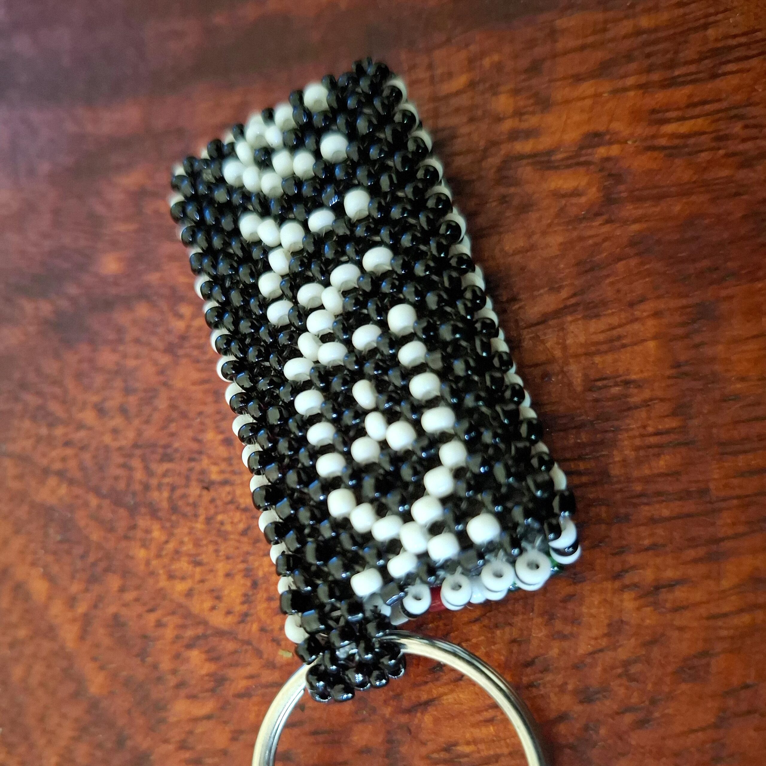 Beaded Kenya Flag Keychain - Image 2