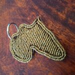 Africa Map Beaded Keychain – Authentic African Souvenir & Gift