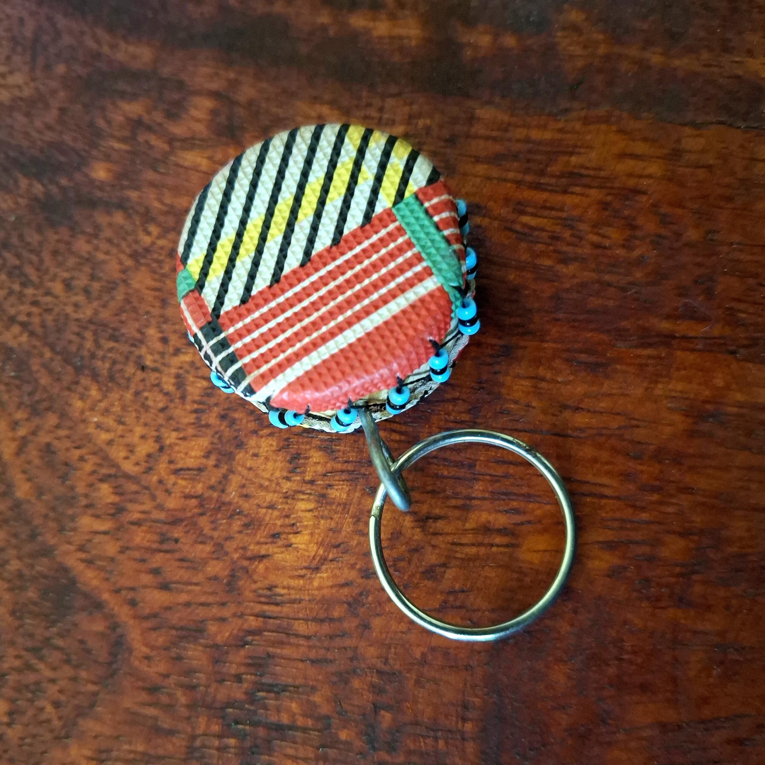 Handmade Mini African Drum Keychain