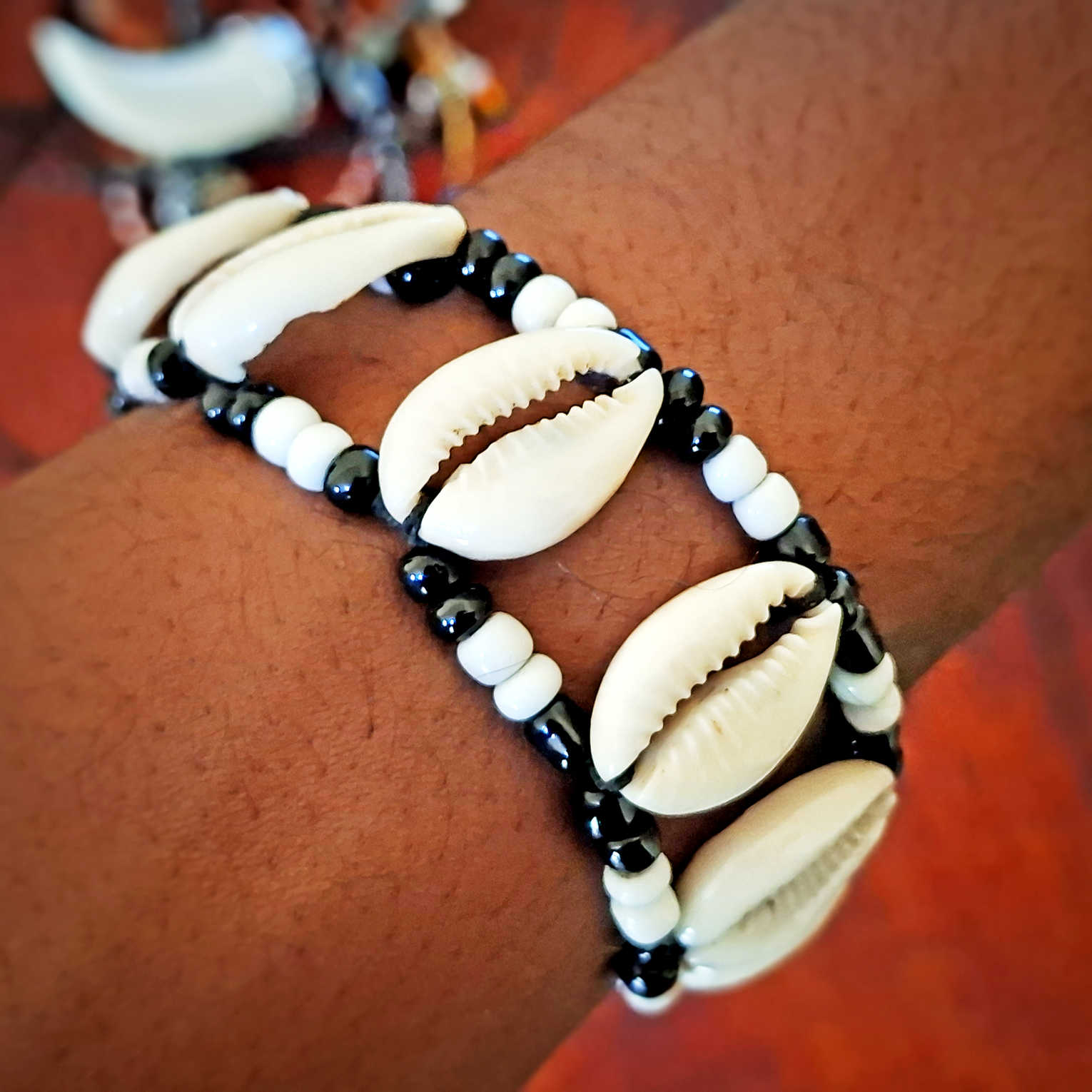 Cowrie Shell Beaded Bracelet