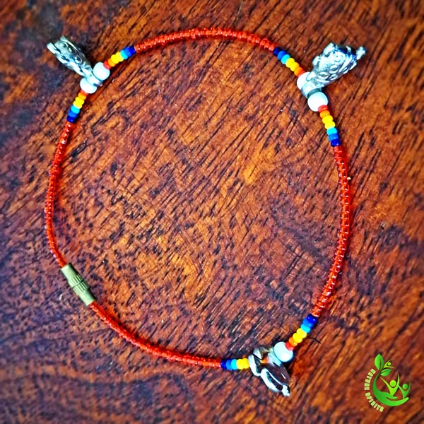 African Beaded Anklet – Handmade Maasai Style Jewelry